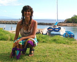 Alica in front of marina