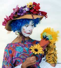 Alicia as Bubbles the Clown